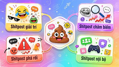 Shitpost là gì? Giải mã xu hướng giải trí độc lạ của Gen Z 4 Phân loại shitpost là gì