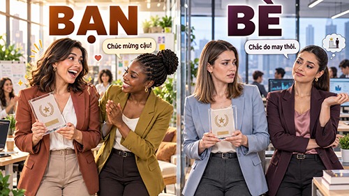 Sự khác nhau giữa bạn và bè là gì? Cách nhận biết bạn tốt 5 Sự khác nhau giữa bạn và bè khi bạn thành công